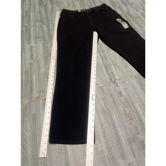 Lee Relaxed Fit Straight Mid Rise Jeans Pants Women's Petite Sz 6 Black - Picture 2 of 9
